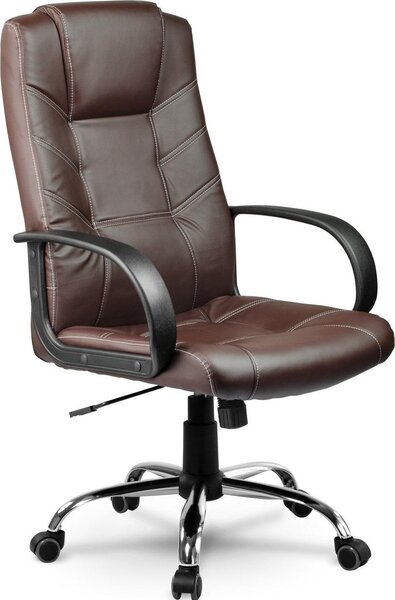 Sedia da ufficio in pelle - Sofotel EG-221 Marrone