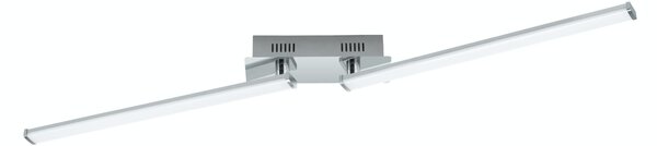 Eglo 96107 Lasana 2 LED plafoniera 2x9W acciaio alluminio cromo