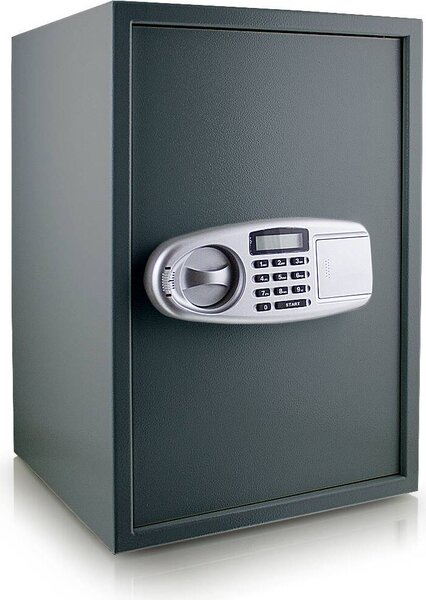 Cassaforte Bituxx cassaforte per mobili cassaforte a muro cassaforte a valigetta casseforti dimensioni (L/H/D): 350 mm x 520 mm x 360 mm - spessore porta: 4 mm grigio scuro MS-11392