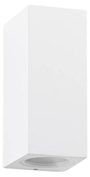 Lucande applique da esterno Xava, up/down, bianco, 2 luci, GU10