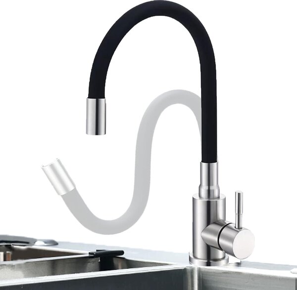 Rubinetto da cucina flessibile con rotazione a 360°