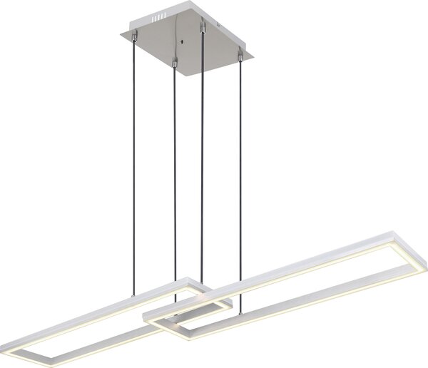 Globo Lighting lampada a sospensione in metallo grigio argento, LED