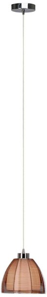 Lampada BRILLIANT Relax Lampada a sospensione 20cm bronzo/cromo | 1x A60, E27, 60W, g.f. Lampade standard n. ent. | Regolabile in altezza / il cavo può essere accorciato | Adatto per lampade LED