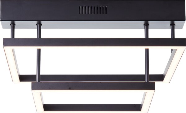 Plafoniera LED Brilliant Ranut 21 W 1360 lm 3000 K nero dimmerabile