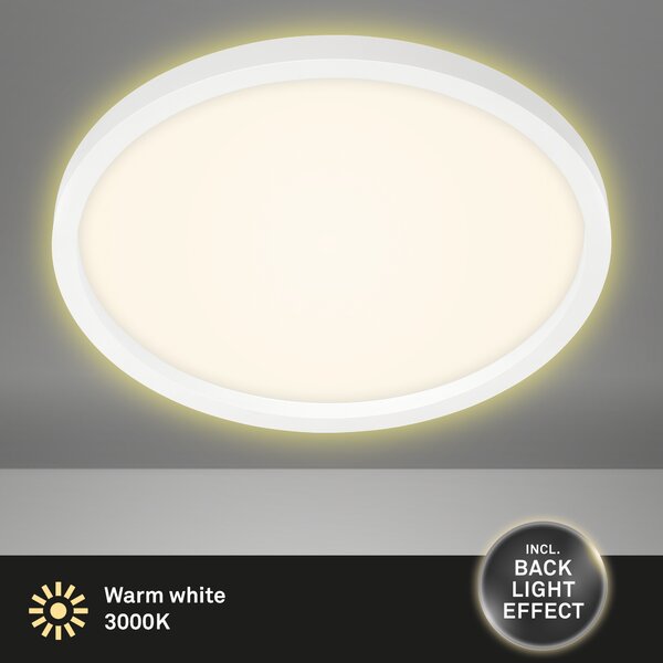 Lampada da soffitto a LED con effetto retroilluminazione 22 W bianca Ø42,5 cm Briloner
