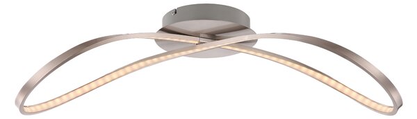 Lampada a sospensione Globo, finitura nichel opaco, modello 67810D1