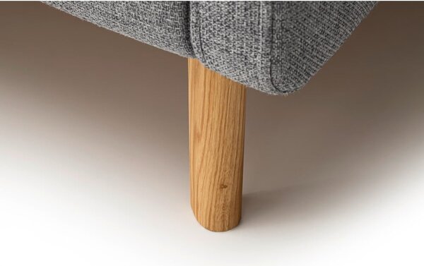 Letto matrimoniale imbottito grigio con contenitore con rete inclusa 160x200 cm Lotte – Meise Möbel