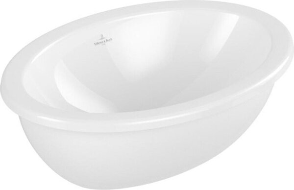 Villeroy & Boch Loop&Friends - Lavabo da incasso, 430x280 mm, con sfioratore, CeramicPlus, bianco alpino 4A5300R1