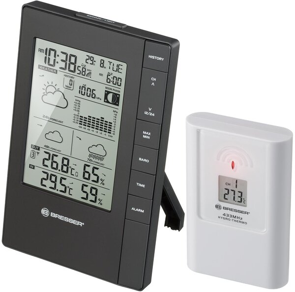 BRESSER Optik TemeoTrend FSX 7060200 Stazione meteo wireless Previsioni per 3 giorni