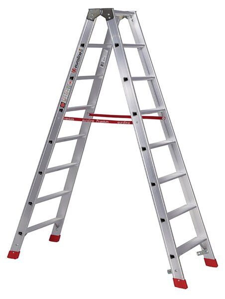 Euroline Premium 30577 Scala a pioli a 2 file da 8 gradini