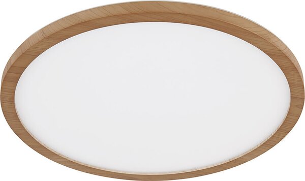 Plafoniera LED, effetto legno, 3 livelli di luce, D 42 cm