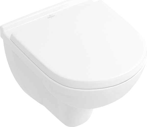 Villeroy & Boch Compact O.NOVO WC sospeso profondo, 360 x 490 mm, senza bordo, DirectFlush bianco