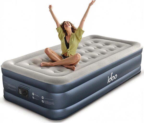 Letto gonfiabile con pompa, dimensioni 99x188x38 cm, capacità fino a 250 kg, per una persona