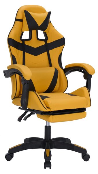 Sedia da gaming Krit Eco giallo-nero