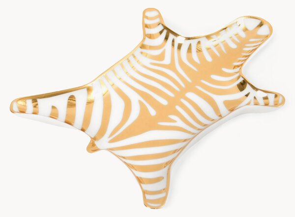 Vassoio decorativo di design in porcellana Zebra