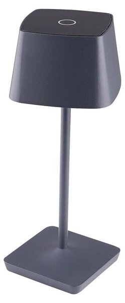 Lampade da tavolo a LED, antracite, touch dimmer, IP54, H 28 cm
