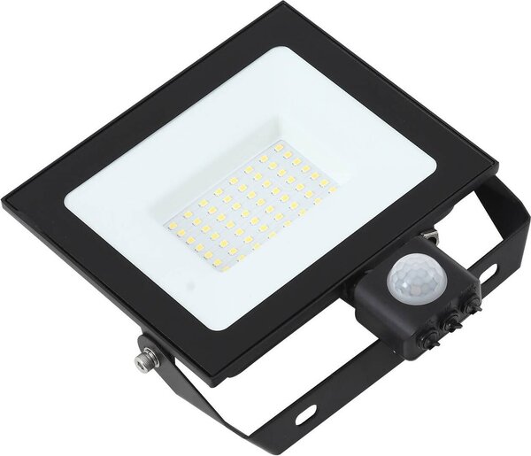 Prios Faretto LED per esterni Maikel, 50W, 4000lm, metallo, sensore
