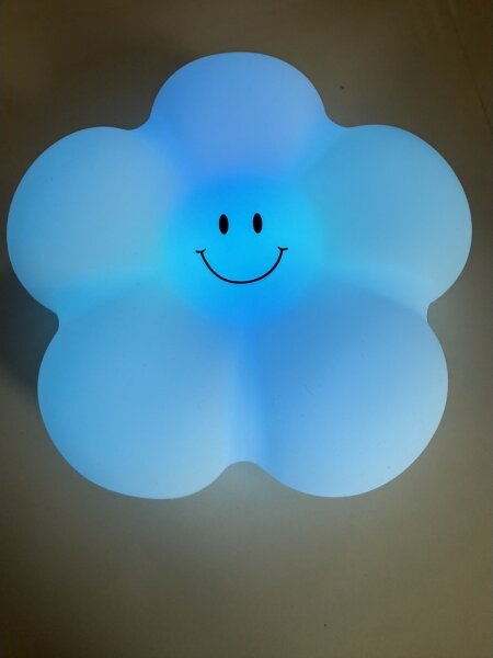 Lampada da tavolo per bambini LED RGB a sfioramento, alimentazione 3xAAA
