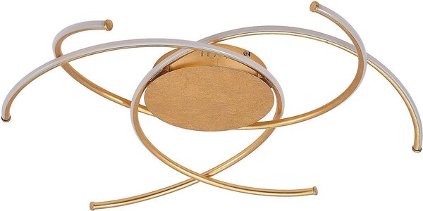 Lindby Plafoniera LED Yareli, oro, metallo, Ø 70 cm
