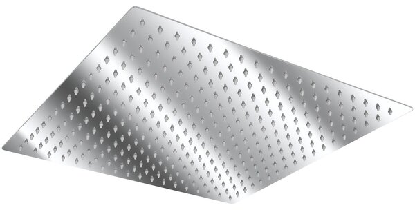 Tectake® soffione a pioggia in acciaio inox lucido con effetto specchio filettatura da 1/2 pollice