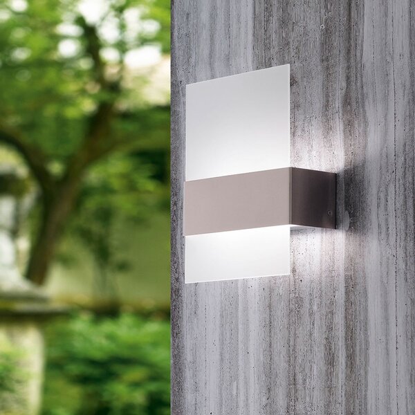 EGLO Nadela LED applique in vetro satinato