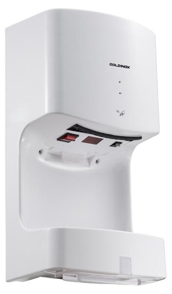 Asciugamani elettrico con sensore a infrarossi e contenitore per l'acqua, modello PREMIUM - GOLDINOX