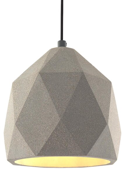 Lampada a sospensione, E27, lampada per soggiorno, sala da pranzo, cucina, regolabile in altezza Colore grigio cemento-pietra