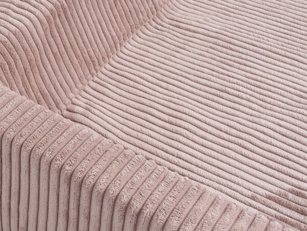 Knuffelwuff: cuccia ortopedica per cani in velluto a coste con effetto tessuto a mano, modello Santiago M-L, 85 x 65 cm, rosa