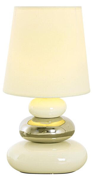 Näve 3045323 Lampada da tavolo in tessuto ; Colore: Bianco / Cromo