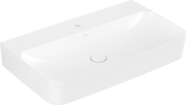 Villeroy & Boch Finion lavabo, trop-plein caché, 1 trou pour robinet, 800x470mm, 416884RW, 416884RW