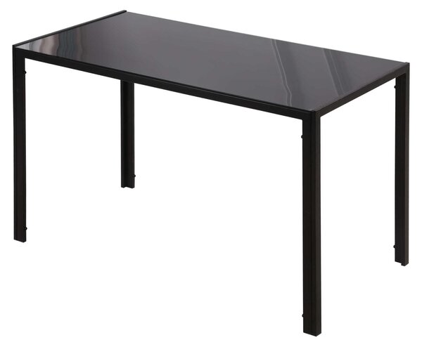 HOMCOM Tavolo da pranzo da cucina per 4 persone, tavolo da pranzo in metallo per cucina