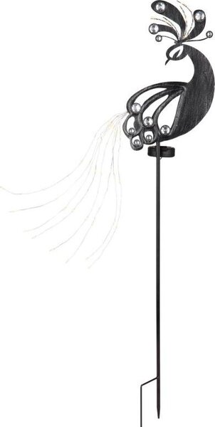 GLOBO 36019 Lampada solare in metallo grigio argento anticato, 39x LED