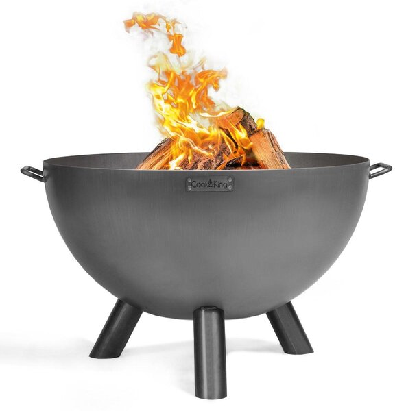 Braciere profondo Premium Kongo 85 cm in acciaio grezzo