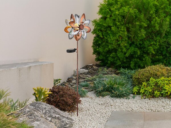 Luce solare lampada solare da giardino all'aperto globo terracqueo picco vento ruota solare 36574
