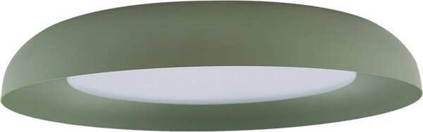 Lindby Plafoniera LED Florie, verde, metallo, Ø 40 cm