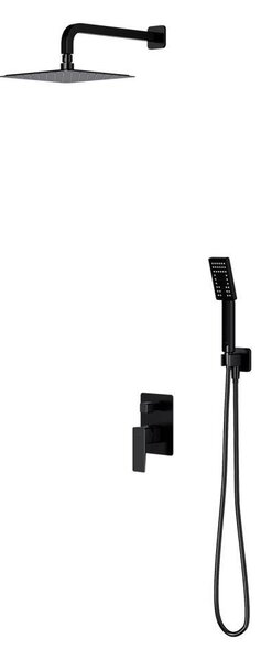 Omnires PARMA SYSPM10BL Set doccia da incasso, nero opaco