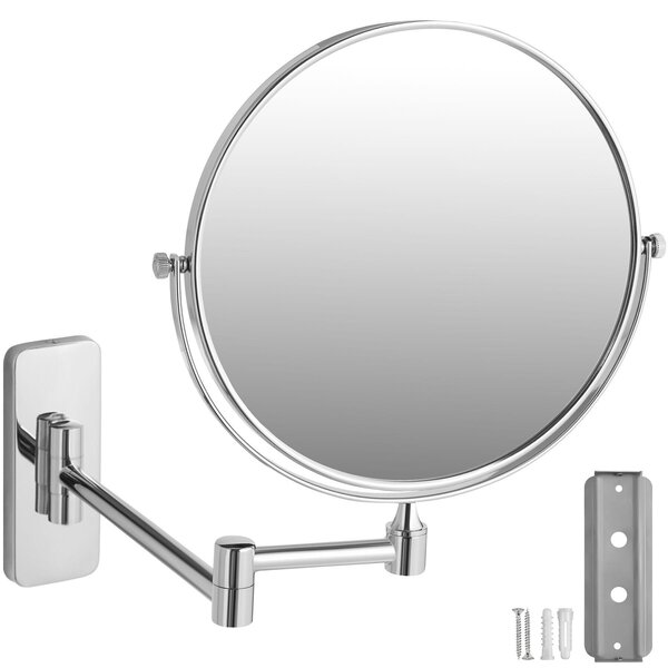 Specchio cosmetico tectake® con ingrandimento 7x, bifacciale, Ø 20 cm