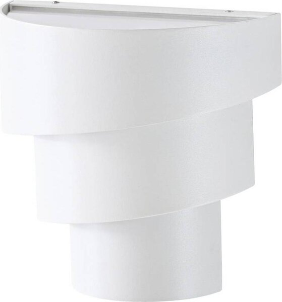 Lindby Lampada da parete per esterni a LED Valir, bianca, tre paralumi, IP54