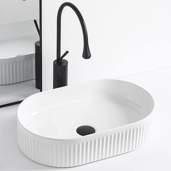 Lavabo da appoggio Rea Vanda White
