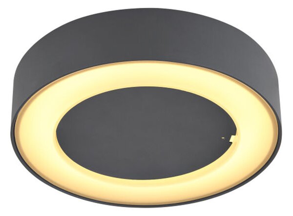 Globo Lighting luce da esterno in alluminio pressofuso antracite, LED