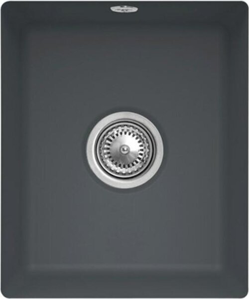 Lavello sottopiano V&B Subway 45 SU con scarico, eccentrico, graph CeramicPlus