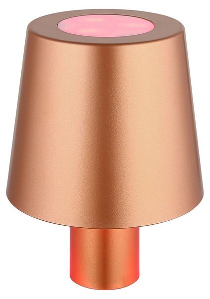 Lampada da tavolo LED RGB, tappo per bottiglia, oro, touch, H 14 cm