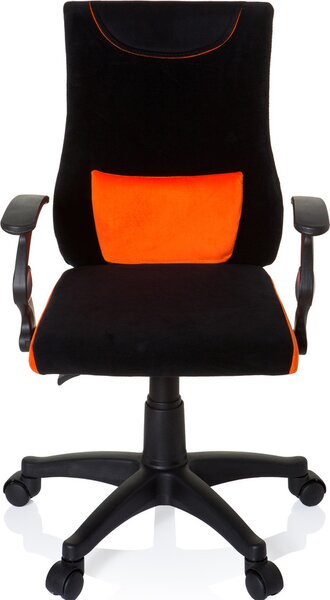 Hjh OFFICE Sedia girevole per bambini KIDDY PRO AL Sedia da scrivania per bambini regolabile in altezza con braccioli in tessuto