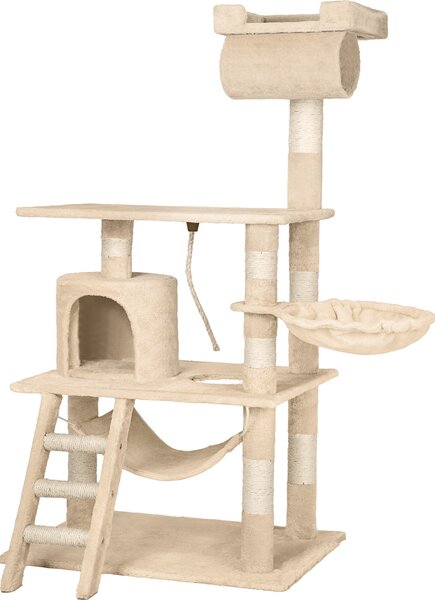 Tectake® Stokeley tiragraffi da 141 cm con cavo di gioco e protezione antiribaltamento inclusi