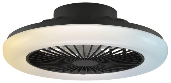 Plafoniera a LED Brilliant Montero 20 W in plastica nera, luce bianco caldo-bianco freddo