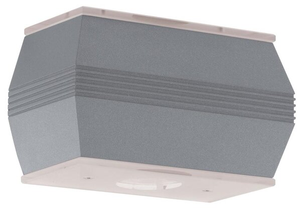 Applique a LED, resistente alle intemperie, vetro smerigliato, trasparente, L 18 cm