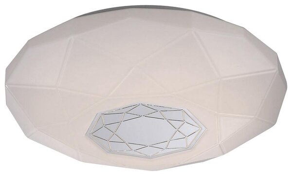 Plafoniera LED, bianco neutro, decorazione a specchio, P 40 cm
