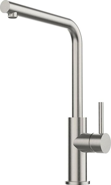 Miscelatore monocomando KeraDomo SKIVA in acciaio inox massiccio con bocca fissa / Systemceram