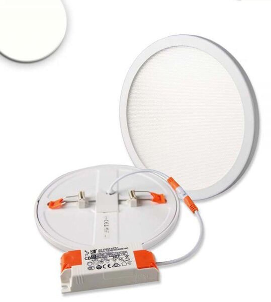 Faretto LED Flex 15W, prismatico, 120°, foro 50-160mm, bianco neutro, dimmerabile