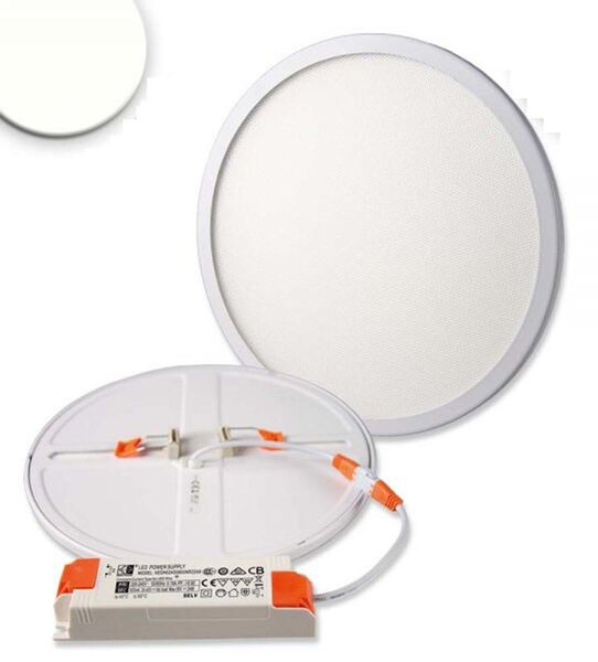 Faretto LED Flex 23W, prismatico, 120°, foro 50-210 mm, bianco neutro, dimmerabile